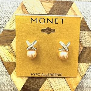 New BNT Earrings Pink Gold